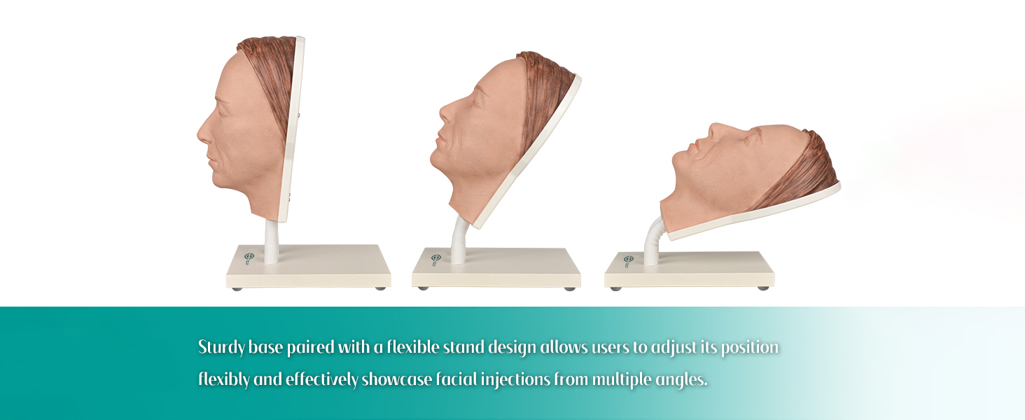 Female Facial Injection Mannequin Head