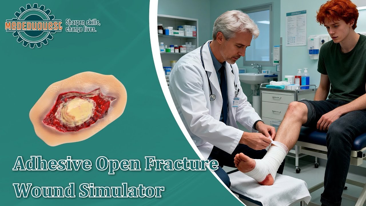 Self-Adhesive Ankle Fracture Wound Model