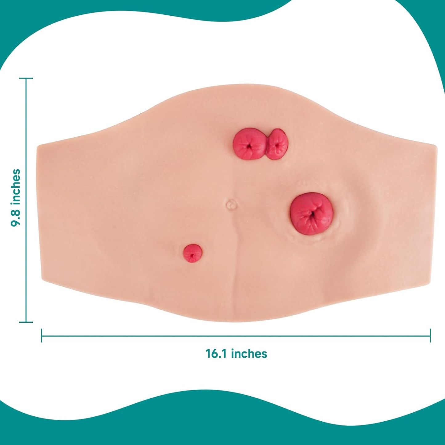 Wearable Belly Ostomy Care Trainer Kit with Simulated Excretion