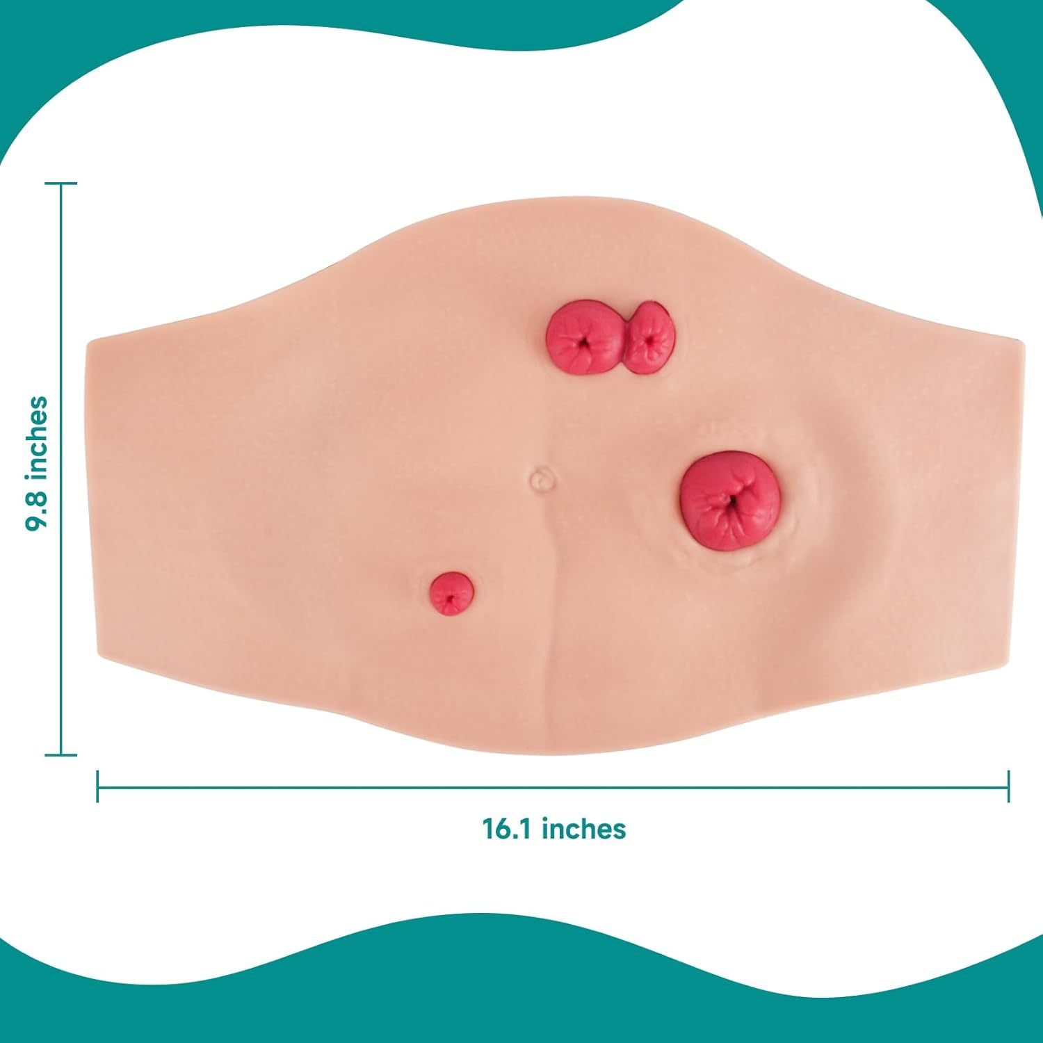 Wearable Belly Ostomy Care Trainer Kit with Simulated Excretion