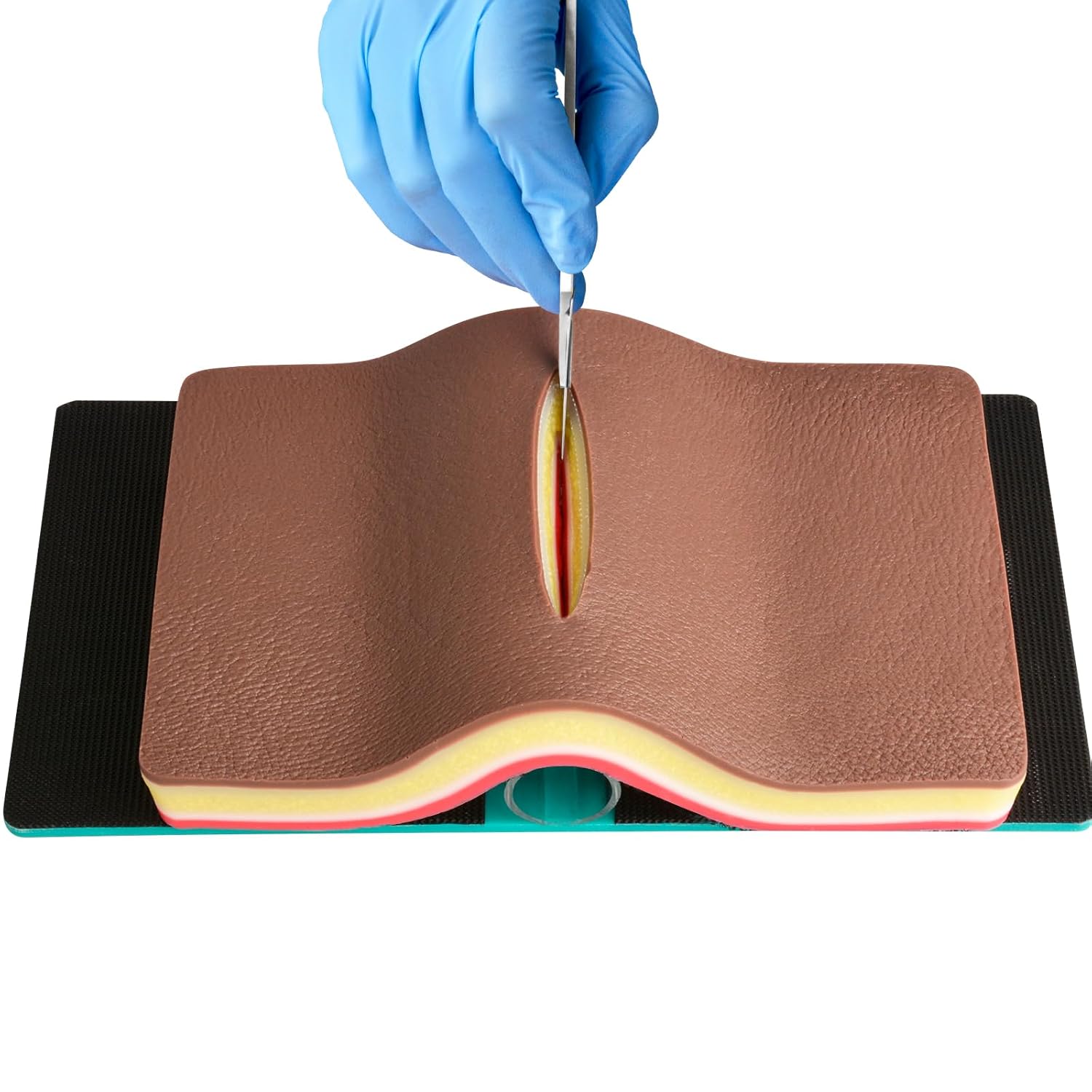 Advanced 5-Layer Suture Practice Pad with Tension Base