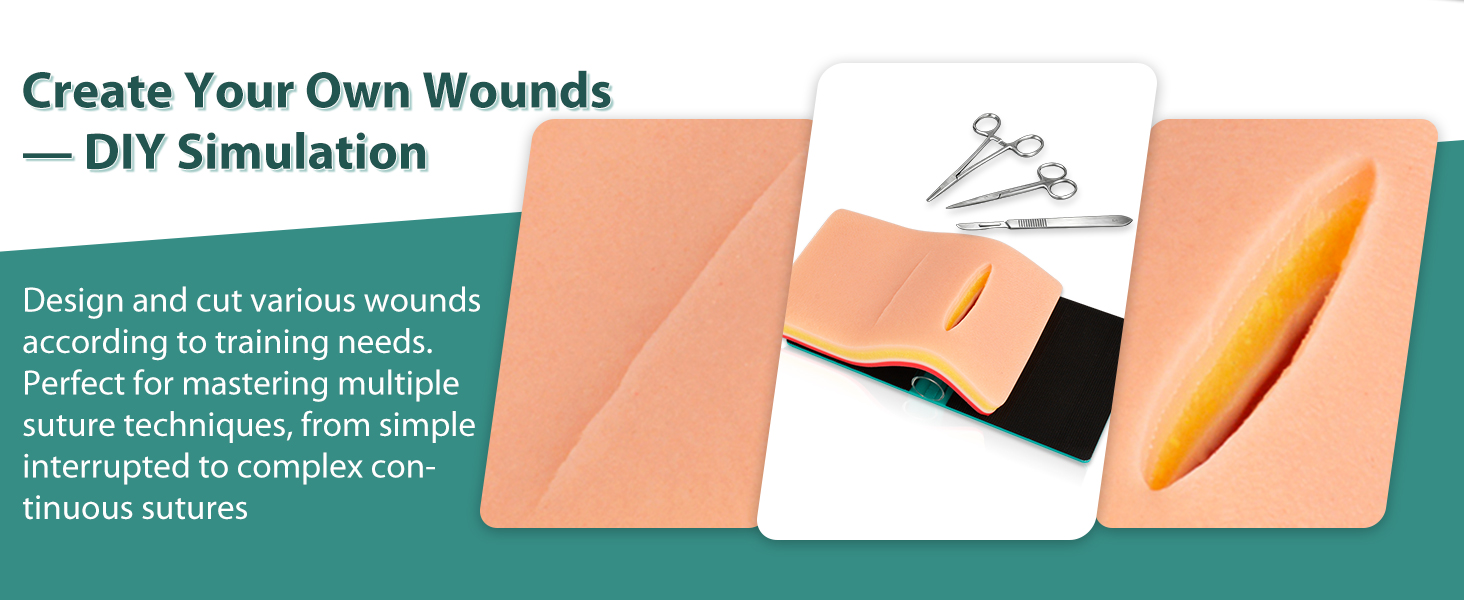 5-Layer Skin Suture Practice Pad for Medical Students and Nurses