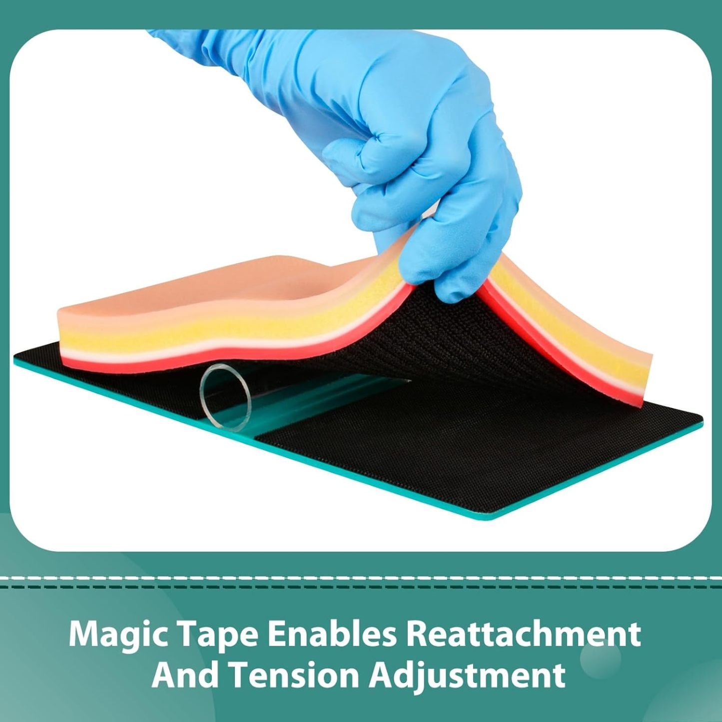 Advanced 5 Layers Suture Pad with Magic Tape Tension Base