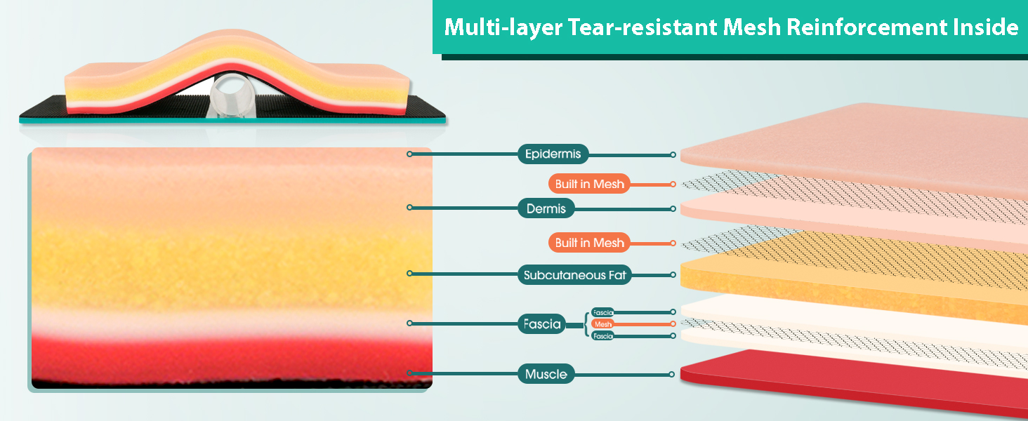 DIY 5-layer Suture Practice Pad for Medical Students and Nurses