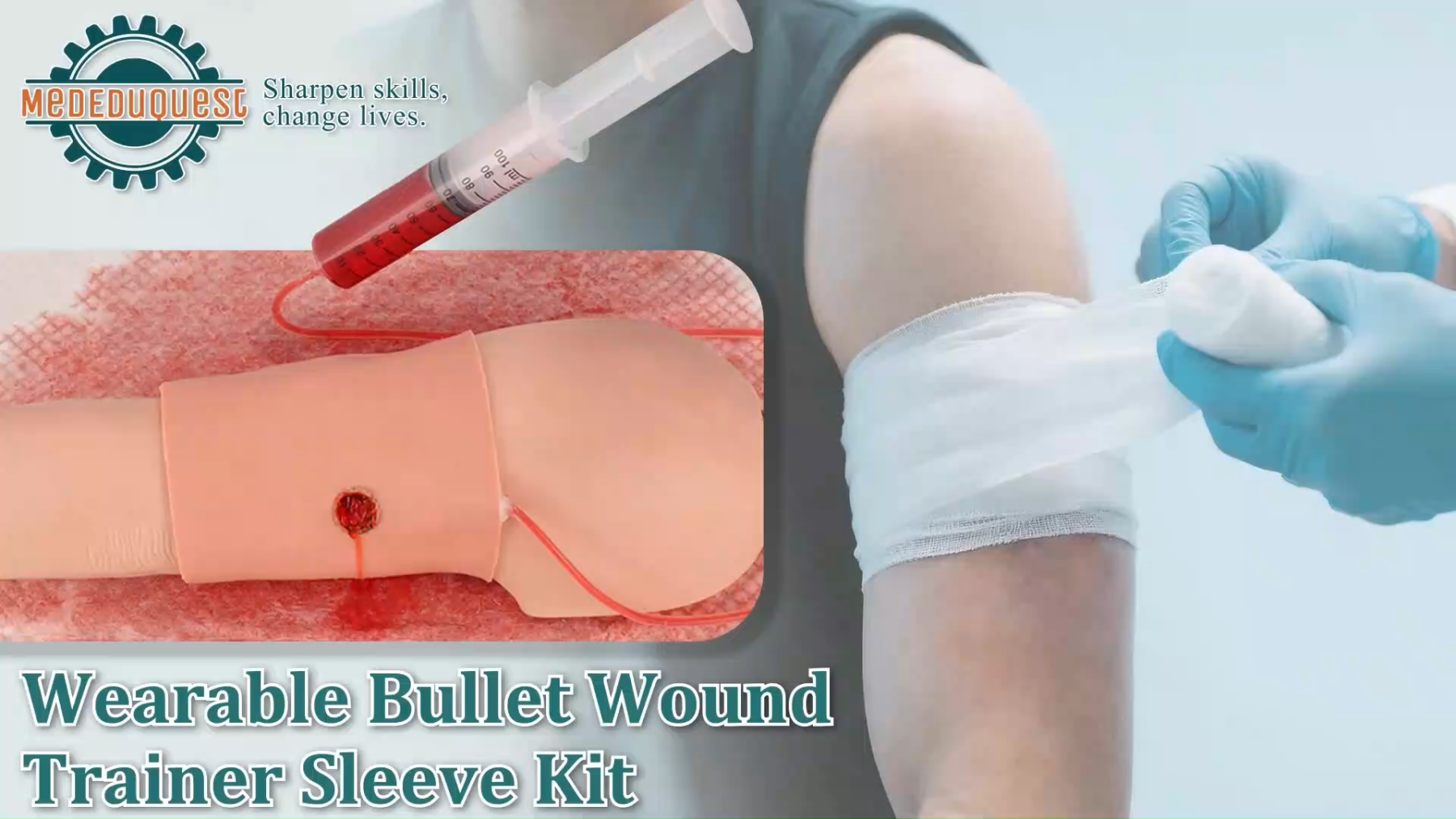 Wearable Bullet Wound Arm Sleeve for Bleeding Control