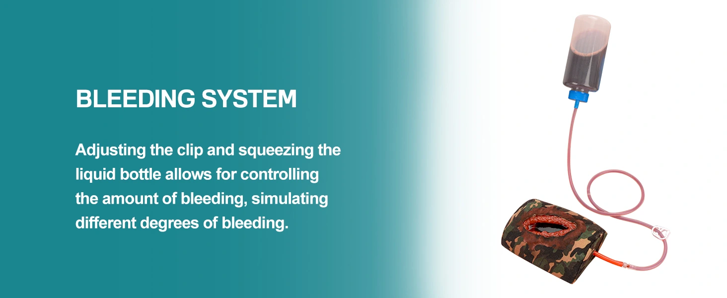 Thigh Laceration Wound Packing Trainer Bleeding System