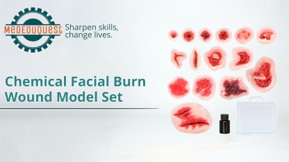 Trauma Wound Moulage Kit (15 Silicone Wounds)
