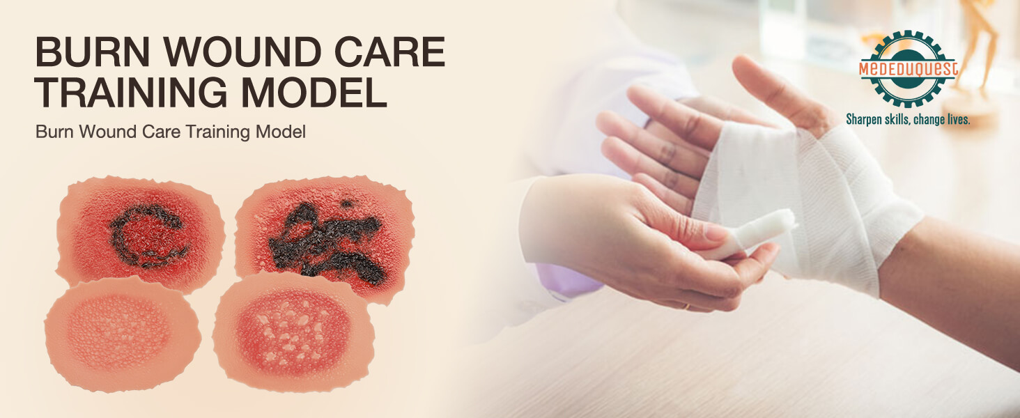 Skin Burn Wound Care Training Models