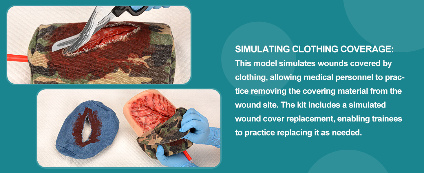 Covered Wound Packing Trainer for Cover Removal Practice