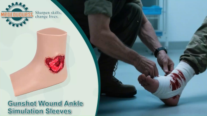 Wearable Ankle Gunshot Wound Packing Trainer Sleeve