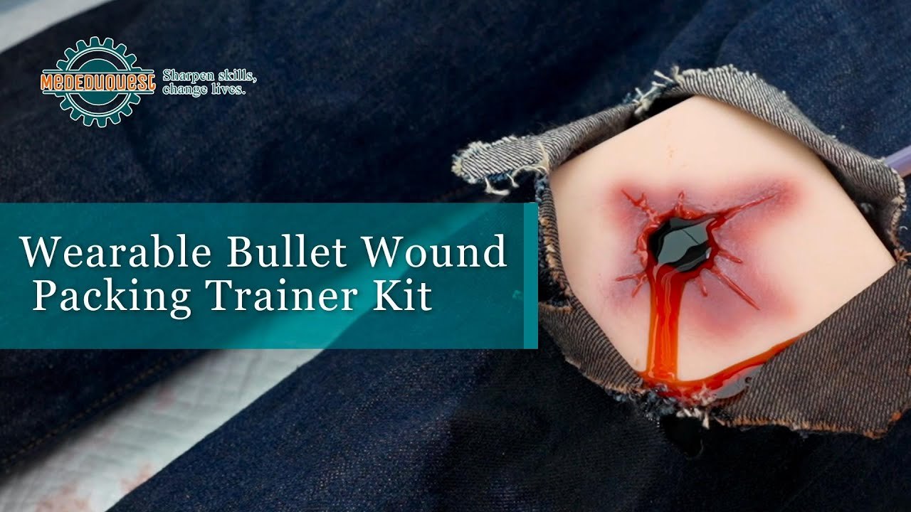 Wearable Gunshot Wound Haemostatic Clotting Trainer Kit