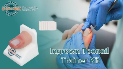 Ingrown Toenail Trainer Kit with Base for Toenail Removal Simulation