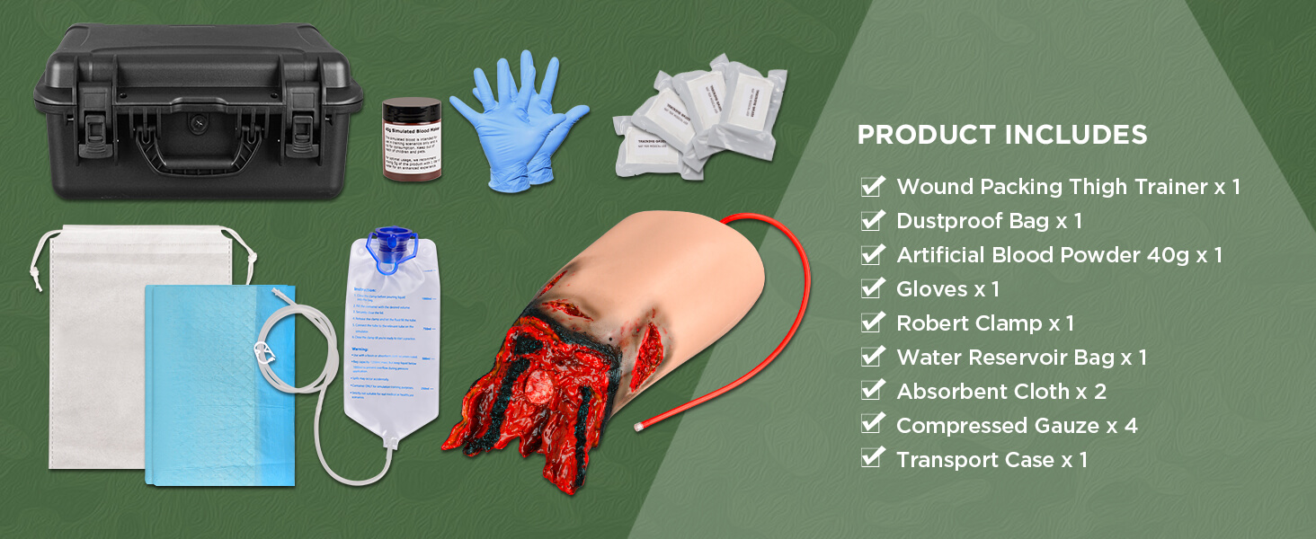 Thigh Amputation Tourniquet Wound Packing Trainer Kit