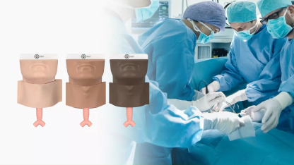 Deluxe Cricothyrotomy Task Trainer - 3 Skin Tones Available
