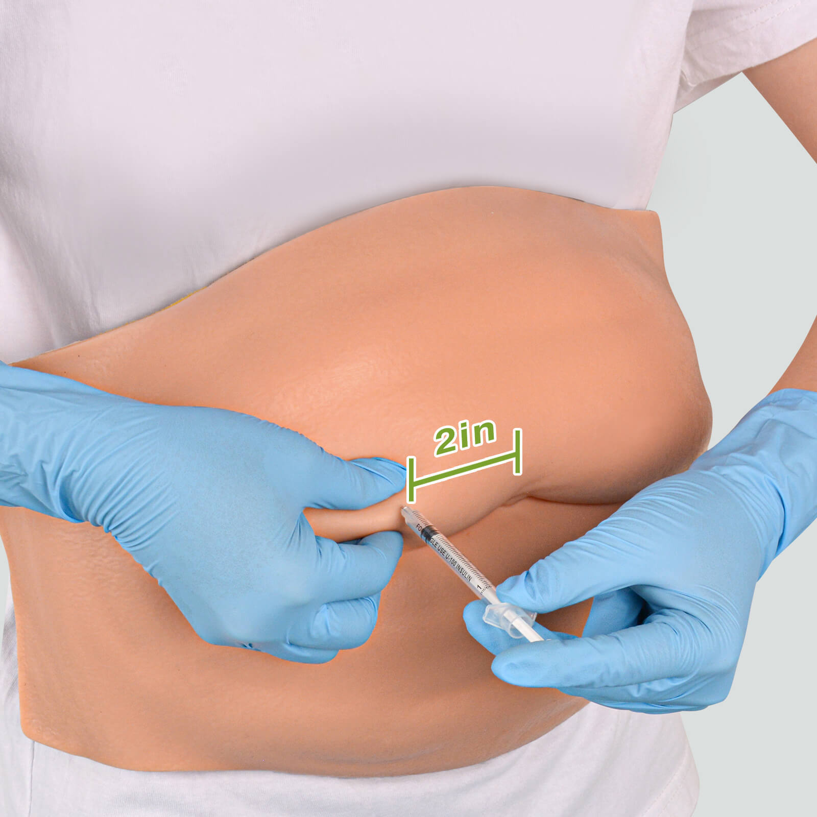 Abdominal Injection Belly Simulator for Subcutaneous Injection Practing