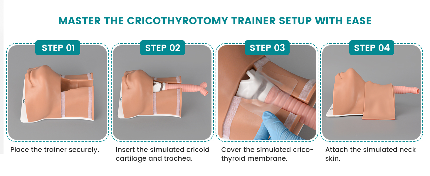 Set Up MedEduQuest Cricothyrotomy Trainer for Practice