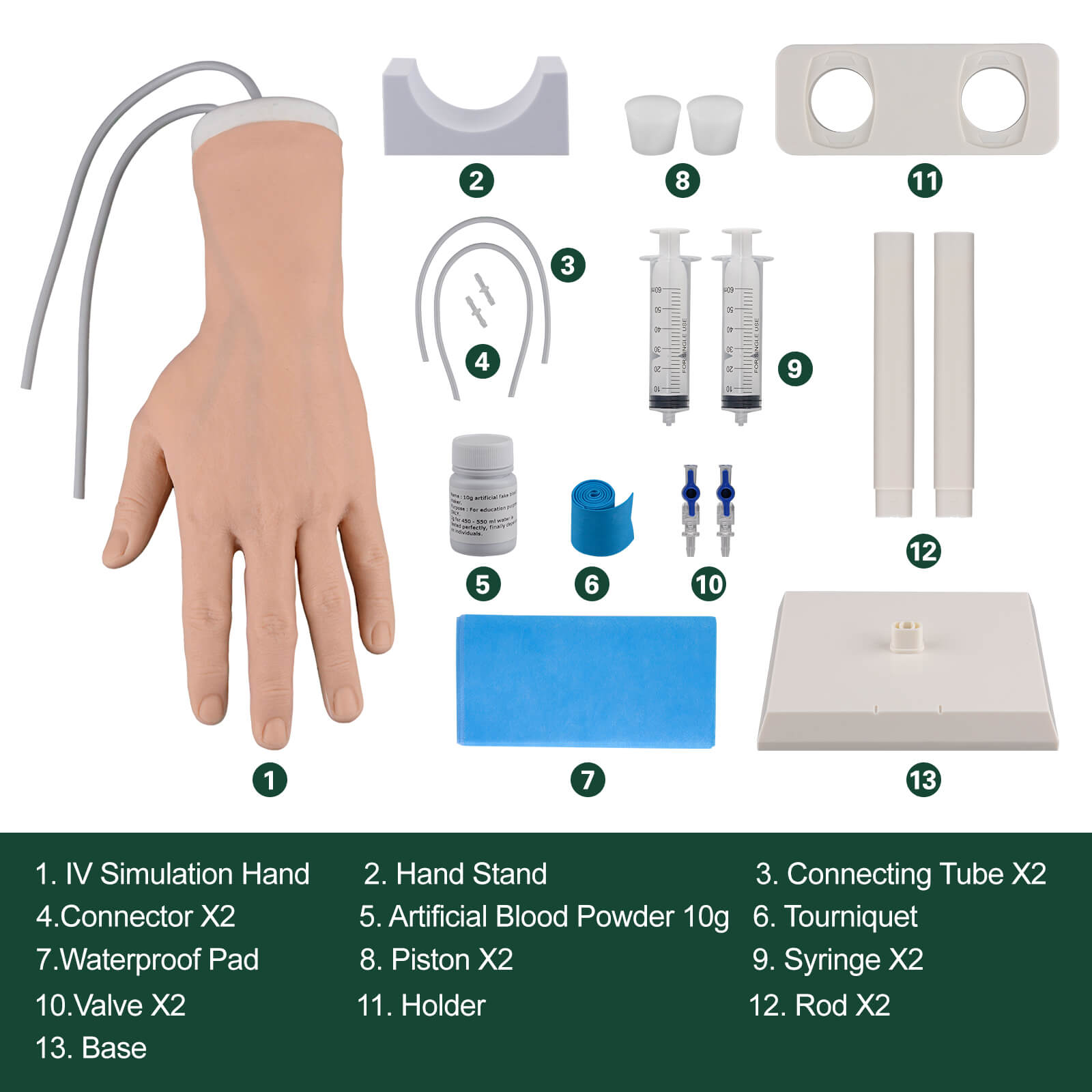 Venipuncture and IV Practice Hand Kit, Adult