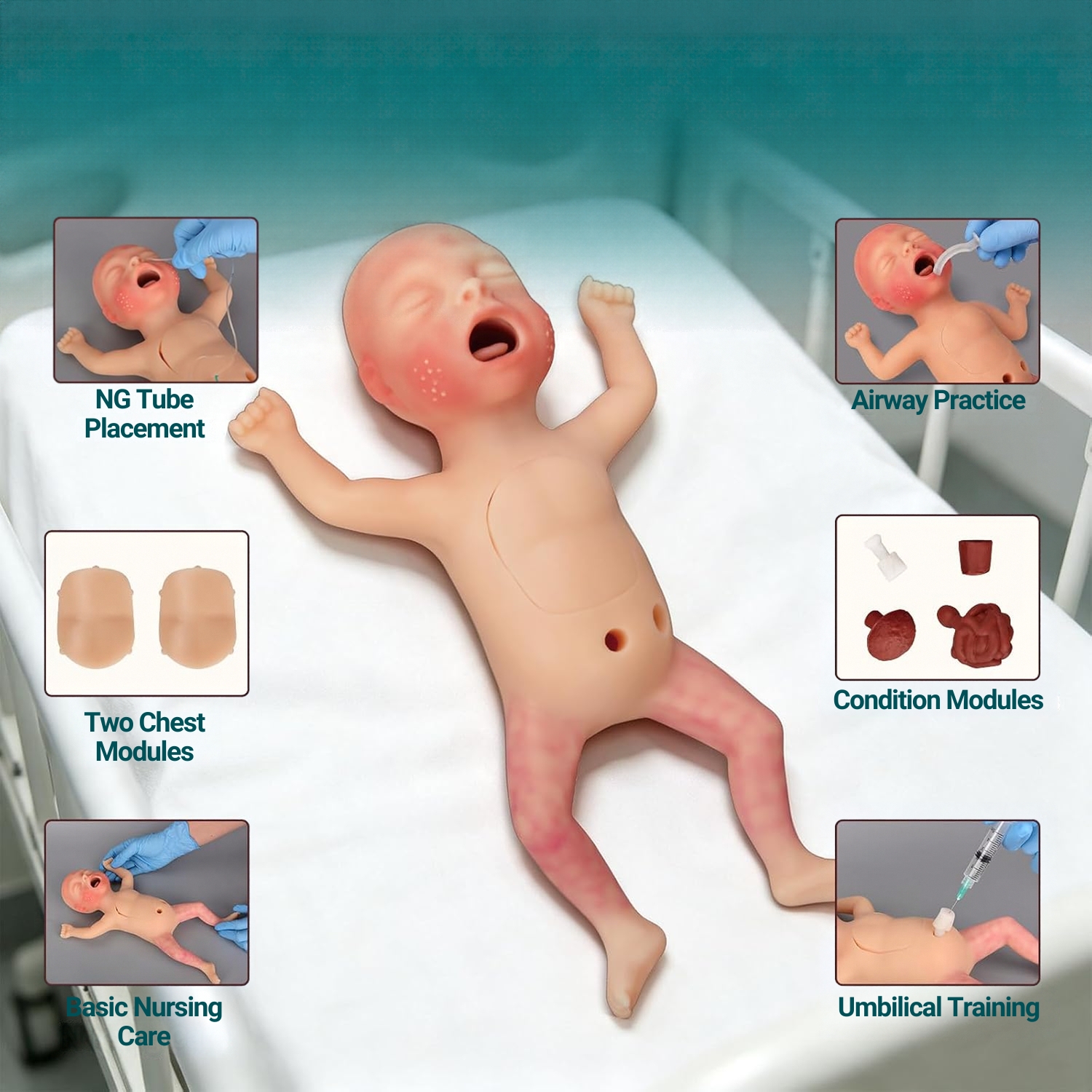 Premature Infant Nursing & Resuscitation Manikin