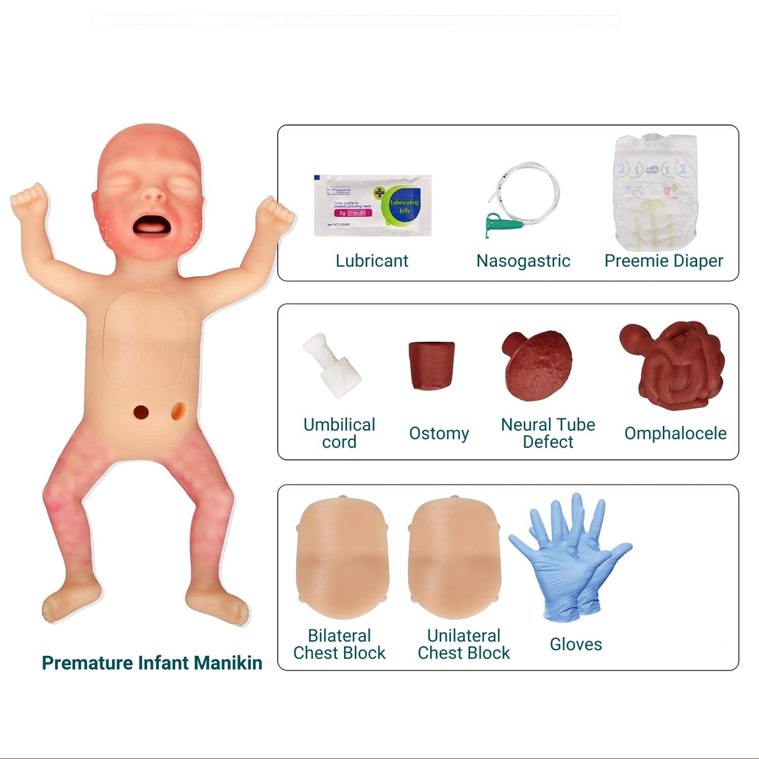 Premature Infant Nursing & Resuscitation Manikin