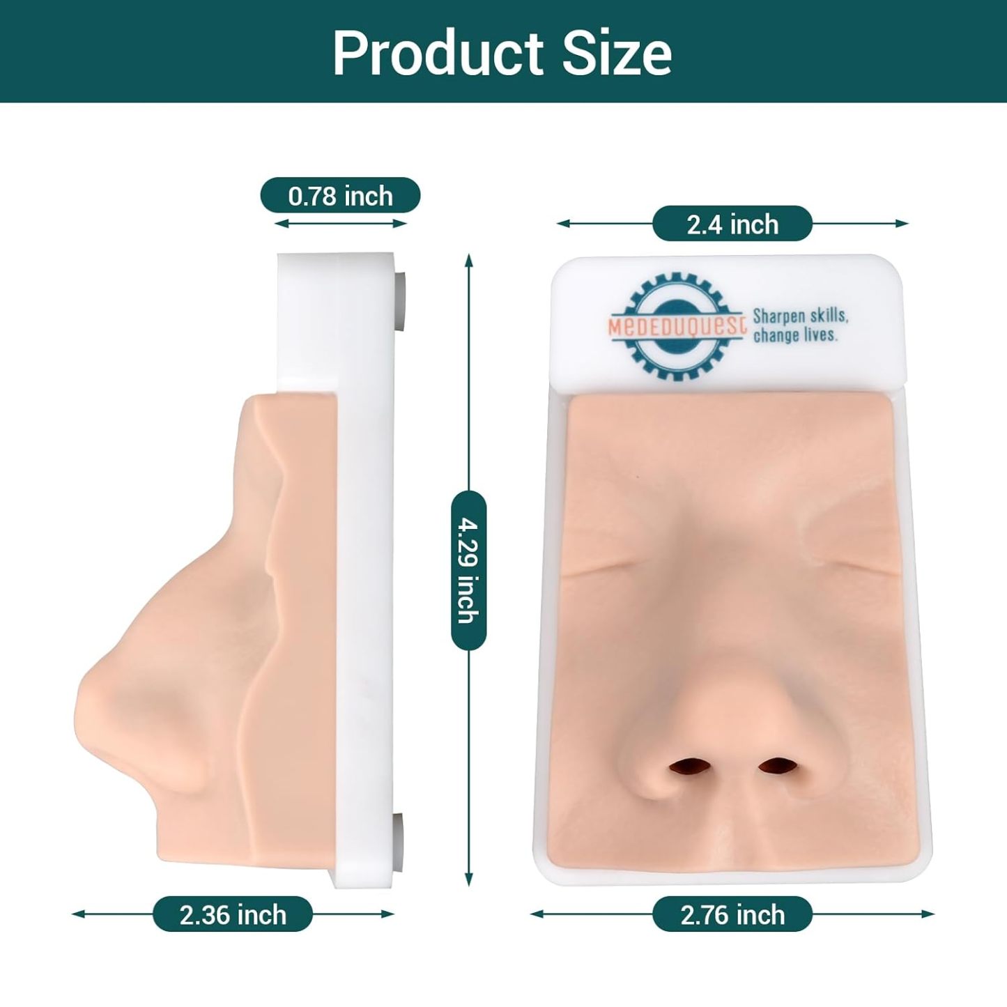 Custom Logo Area on Rhinoplasty Training Model