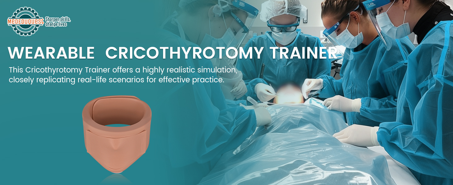 Wearable Cricothyrotomy Task Trainer - Realistic Neck Simulation