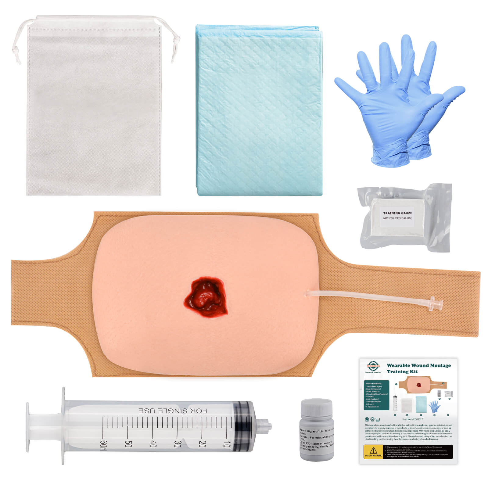 haemostatic wound packing trainer kit