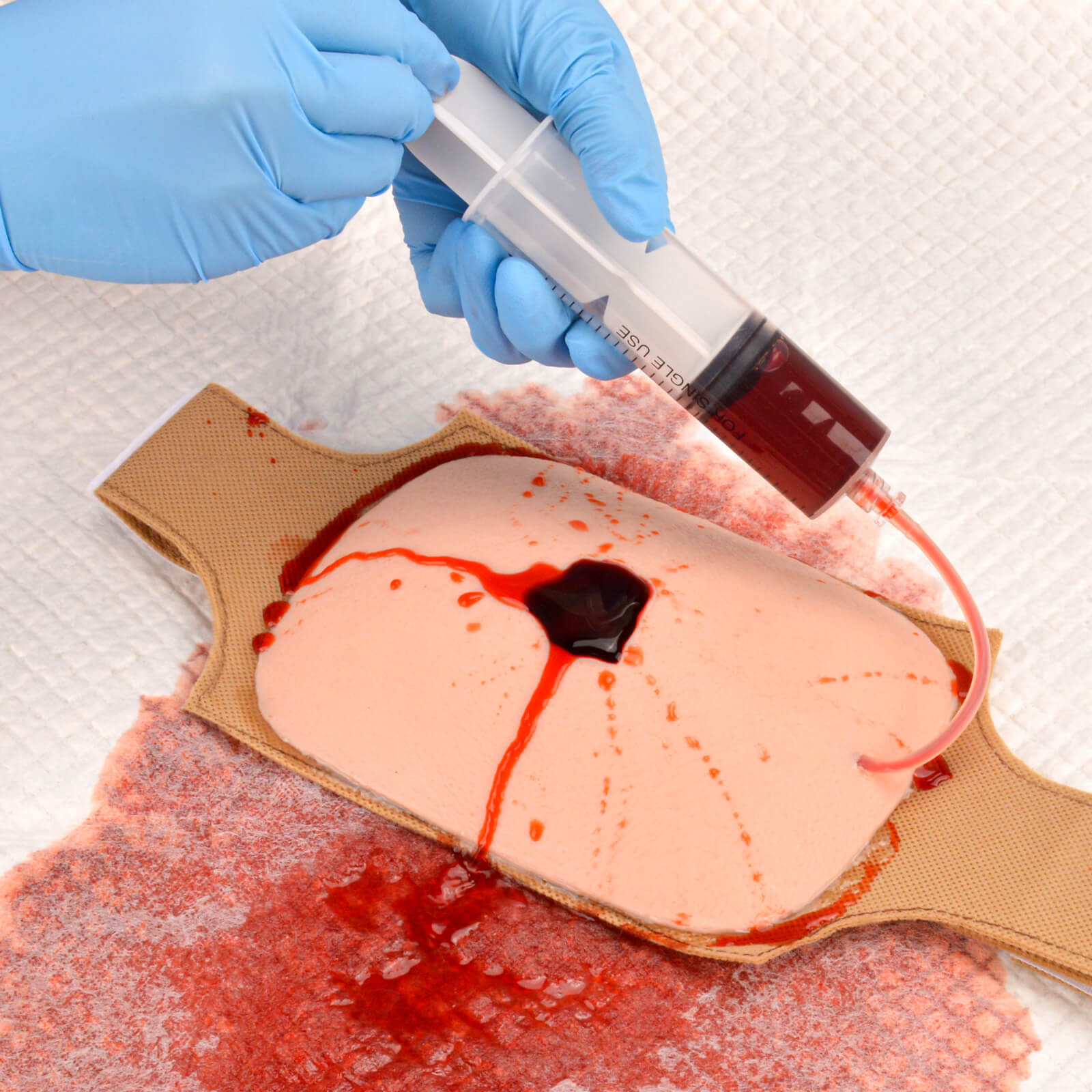 haemostatic wound packing trainer for first aid training