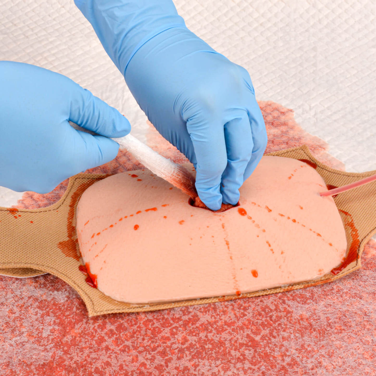 wound packing bleeding control trainer