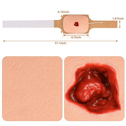 haemostatic wound packing trainer size