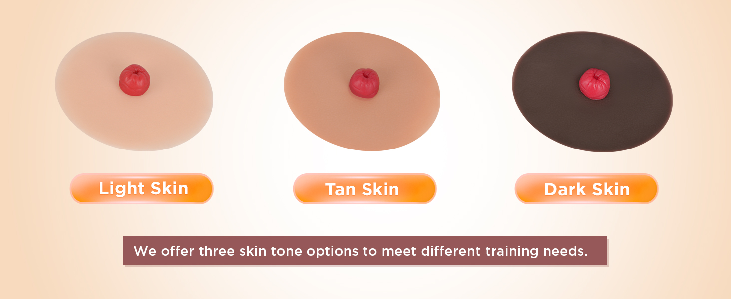 Sticky Urostomy Simulators, Multi-Skin Tone