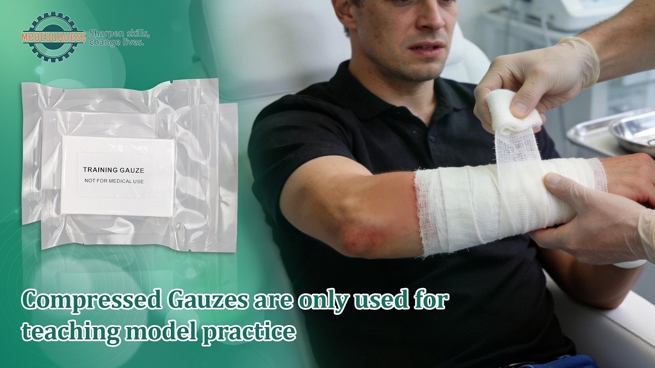 Simulated Blood Powder Kit with Compressed Gauze (3 × 40 g + 10 Packs)