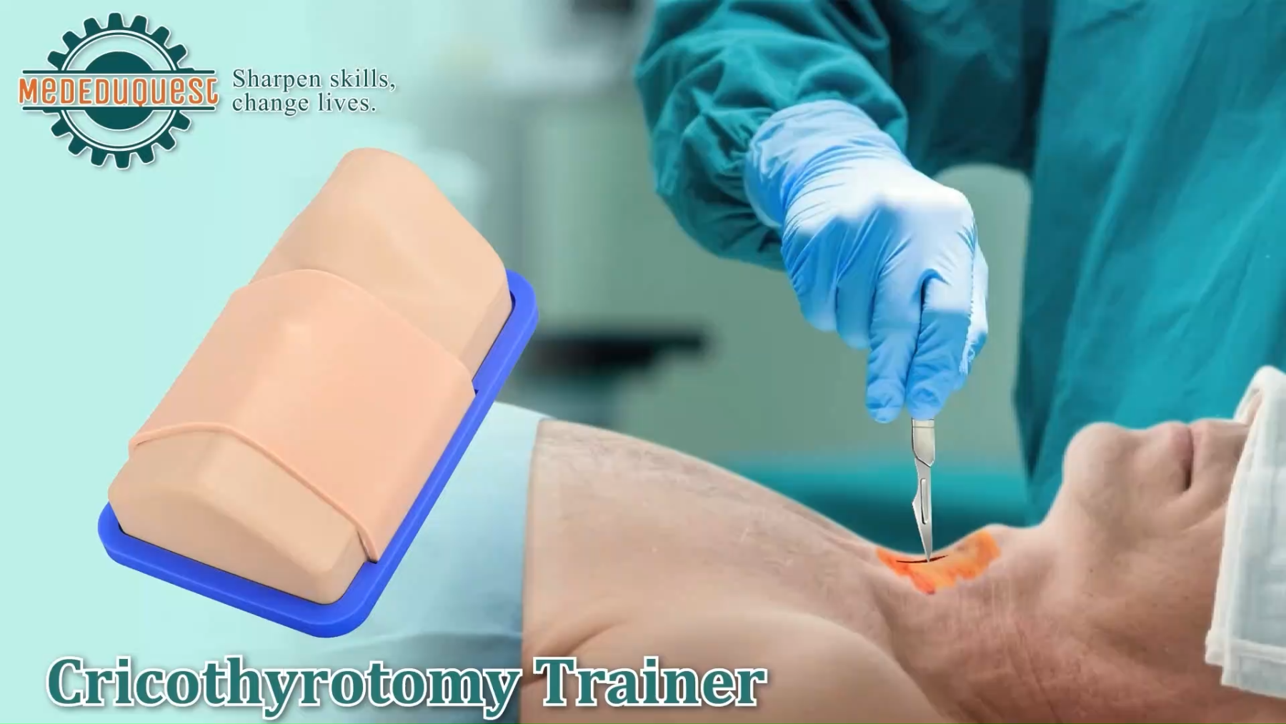 Pocket Adult Cricothyrotomy Simulator - Replaceable Membranes