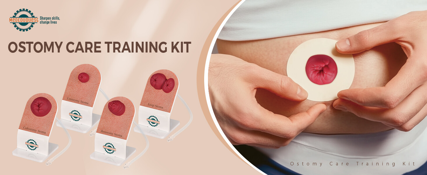 Ostomy Care Practice Kit with Acrylic Stand