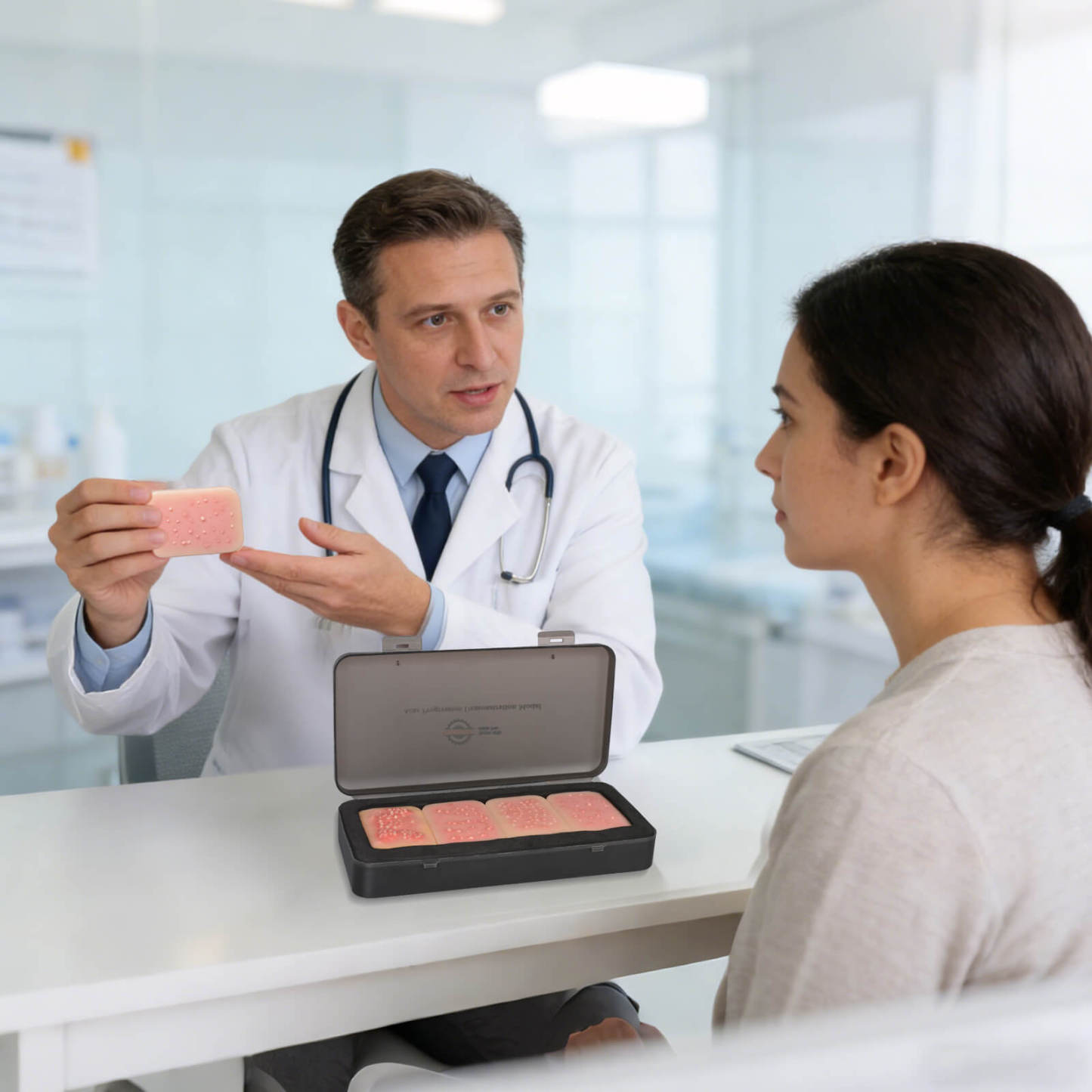 Acne Progression Teaching Model (Grades I–IV)