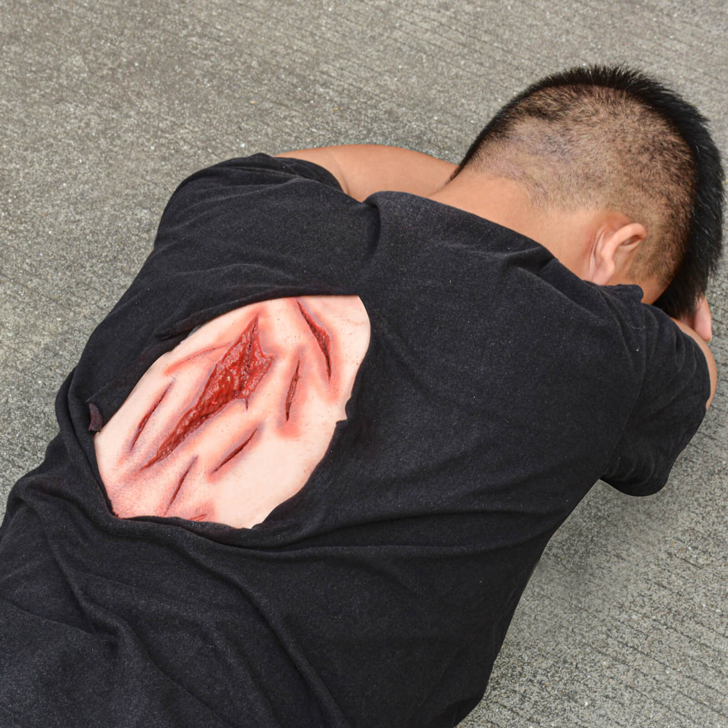 Large Laceration Wound Moulage for Prop