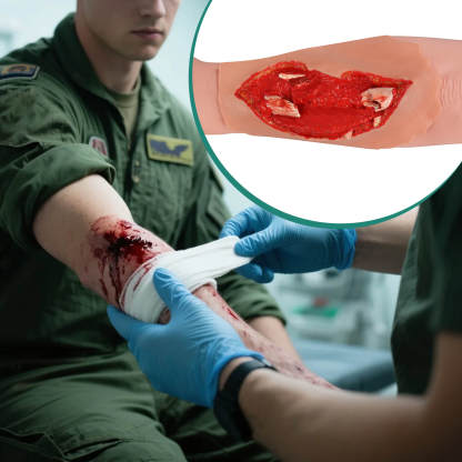 Stick-On Open Fracture Simulation Wounds (Grades 2–5)