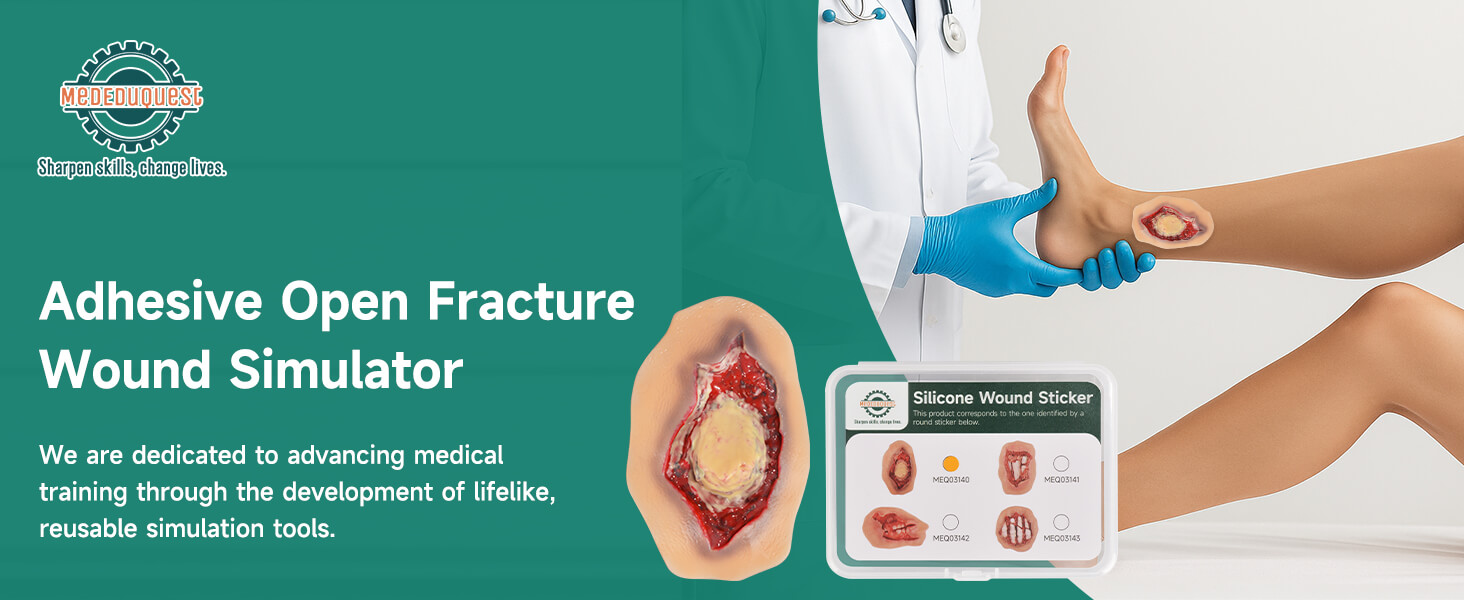 Self-Adhesive Ankle Fracture Wound Model