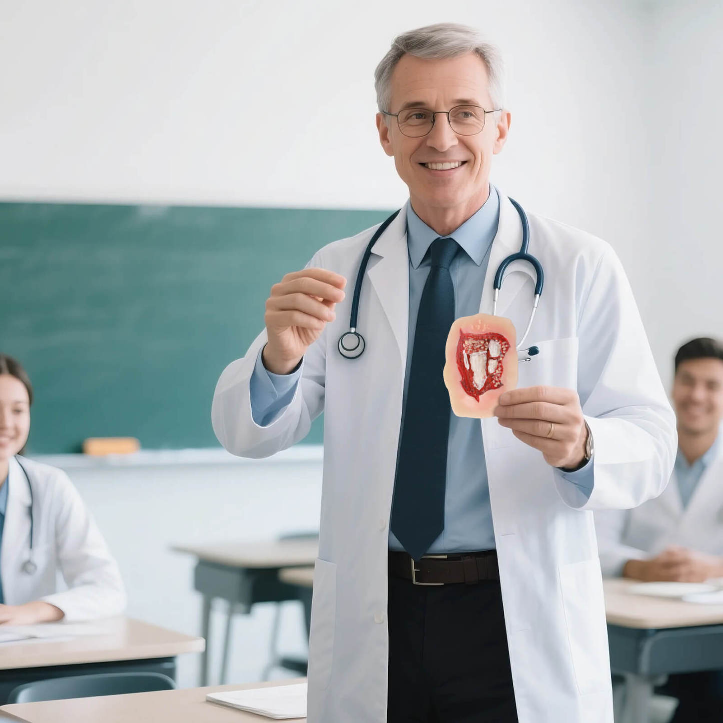 Adhesive Open Leg Fracture Wound Model