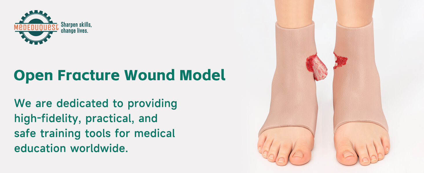 Ankle Exposed Bone Open Fracture Trainer 