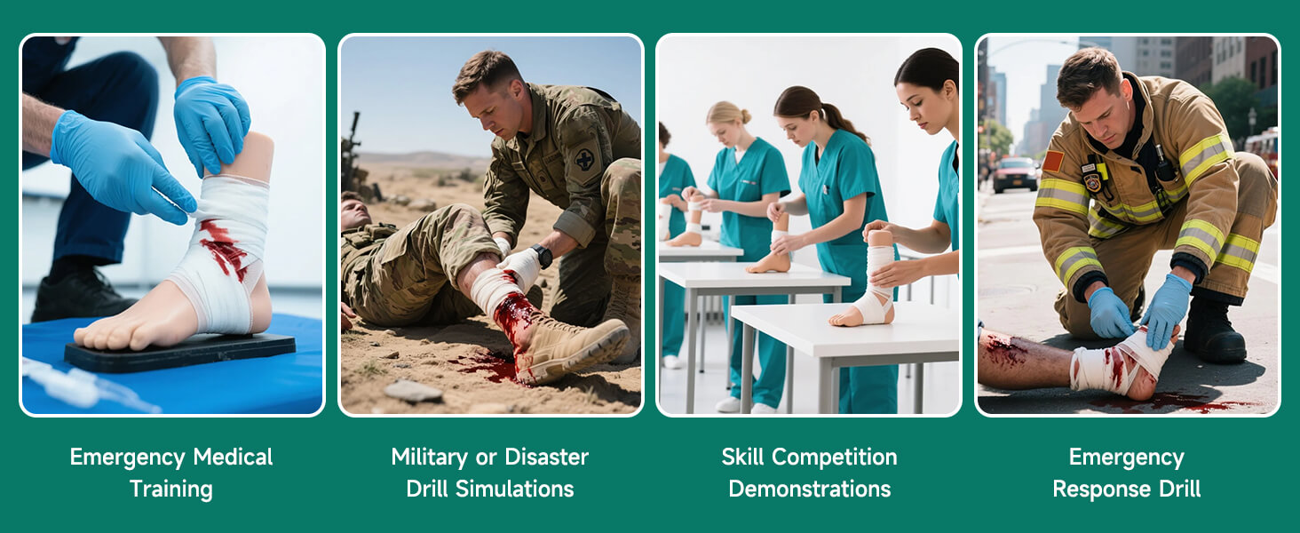 Ankle Exposed Bone Open Fracture Trainer