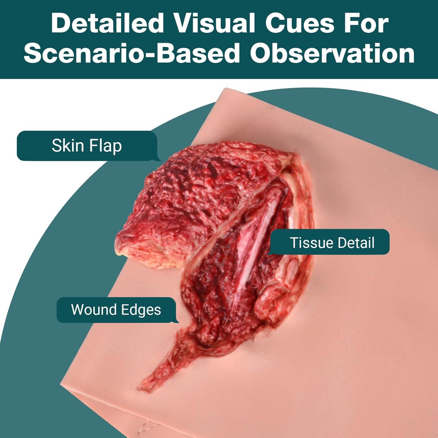 Wearable Calf & Forearm Avulsion Wound Simulator