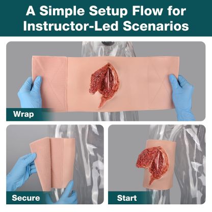 Wearable Calf & Forearm Avulsion Wound Simulator
