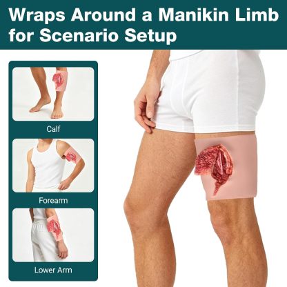 Wearable Calf & Forearm Avulsion Wound Simulator