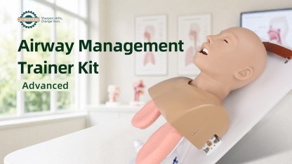 Advanced Adult Airway Management Manikin for Intubation & Ventilation Training
