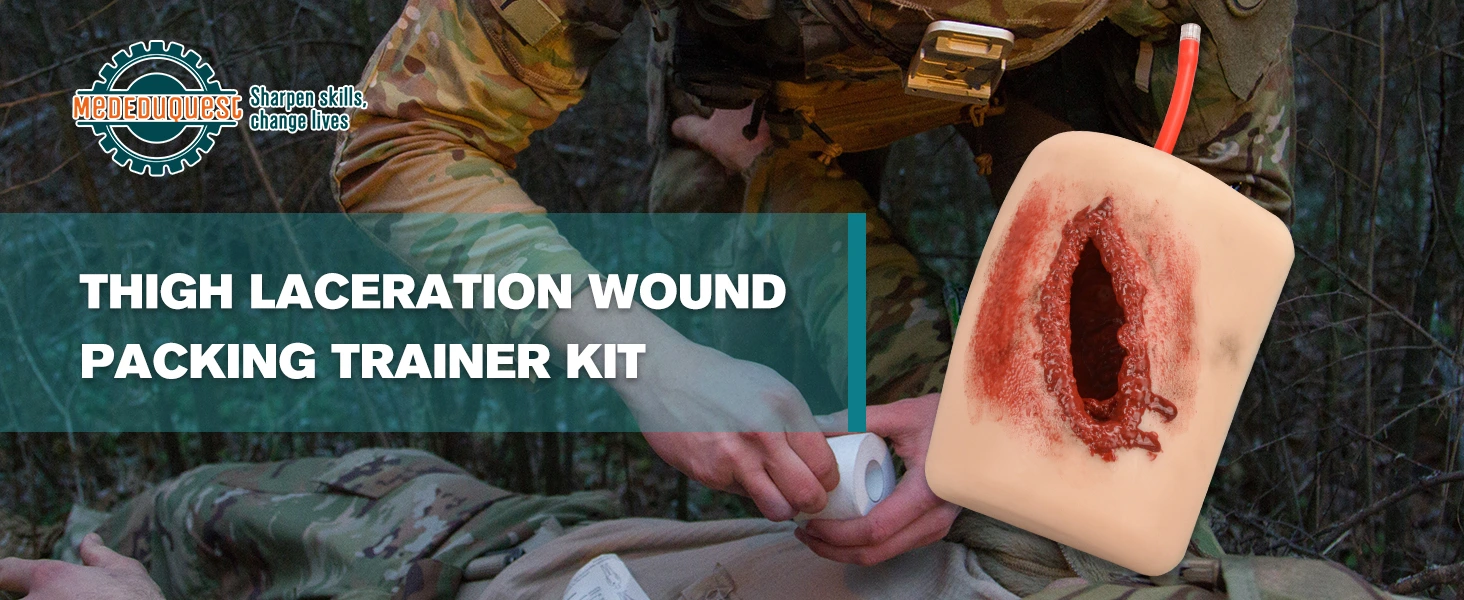 Thigh Laceration Wound Packing Trainer Kit