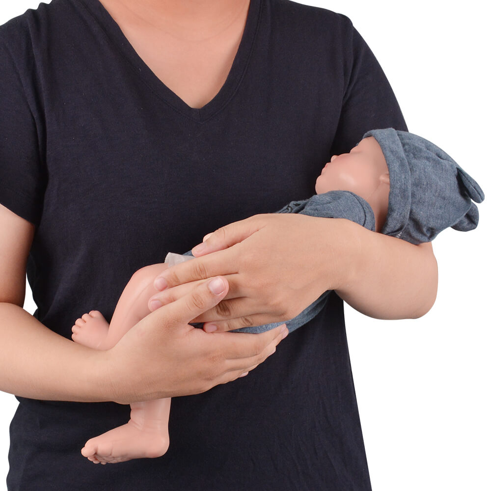 Silicone Baby Boy Infant Simulator for Newborn Care Training