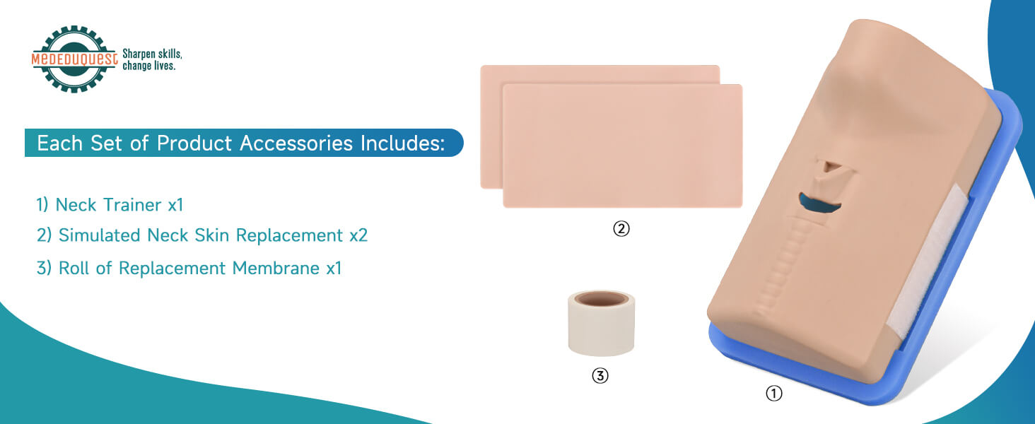 Pocket Adult Cricothyrotomy Simulator - Replaceable Membranes
