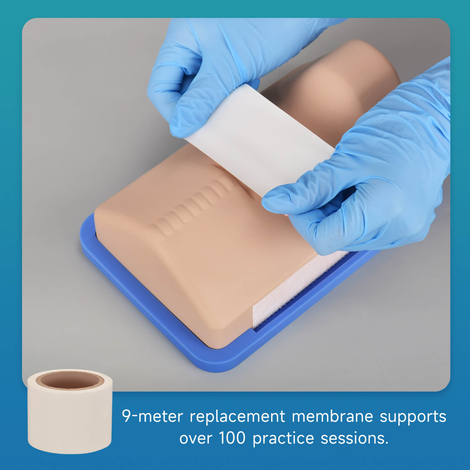 Adult Cricothyrotomy Simulator with Replaceable Membranes