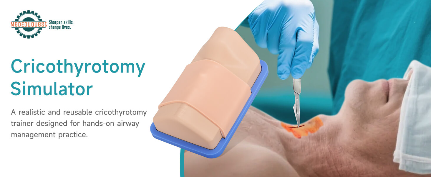 Pocket Adult Cricothyrotomy Simulator - Replaceable Membranes