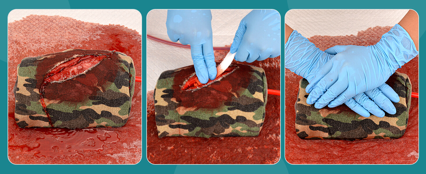 Covered Thigh Wound Packing Trainer for Bleeding Control Training